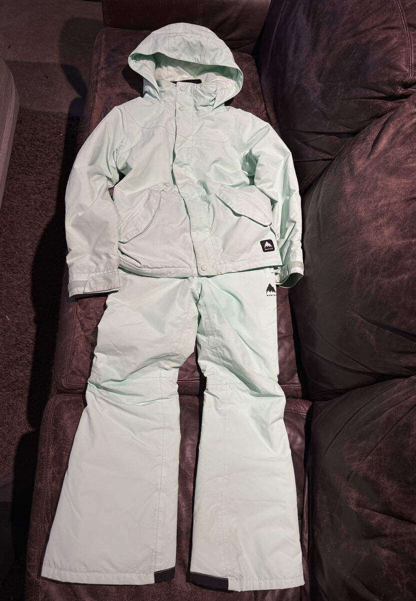Burton snowboard ski coat + pants, youth girl's size 8 or medium snow suit