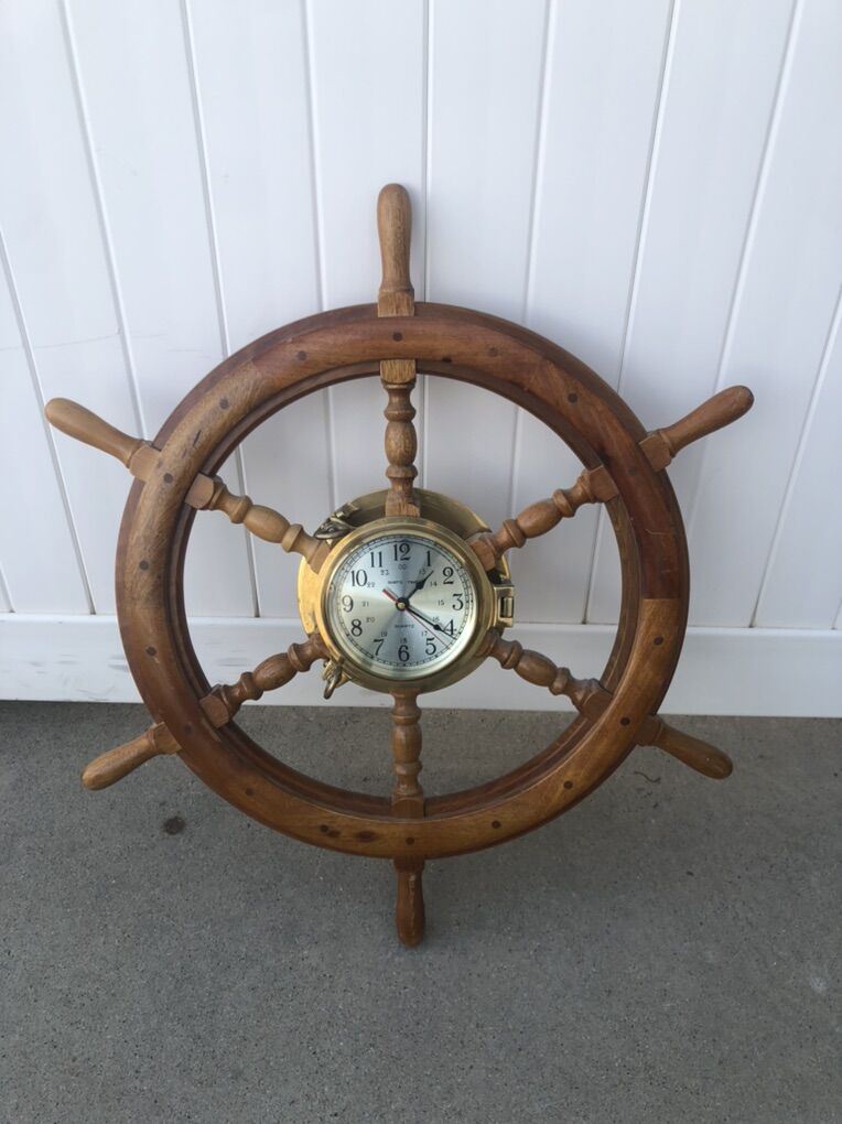 Ships Wheel Clock