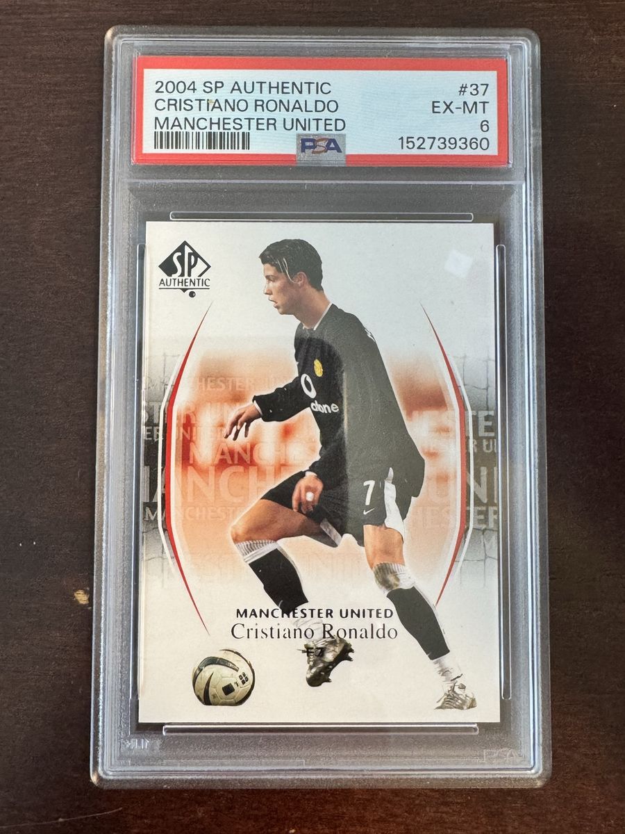 2004 SP Authentic Cristiano Ronaldo #37 Manchester United PSA 6