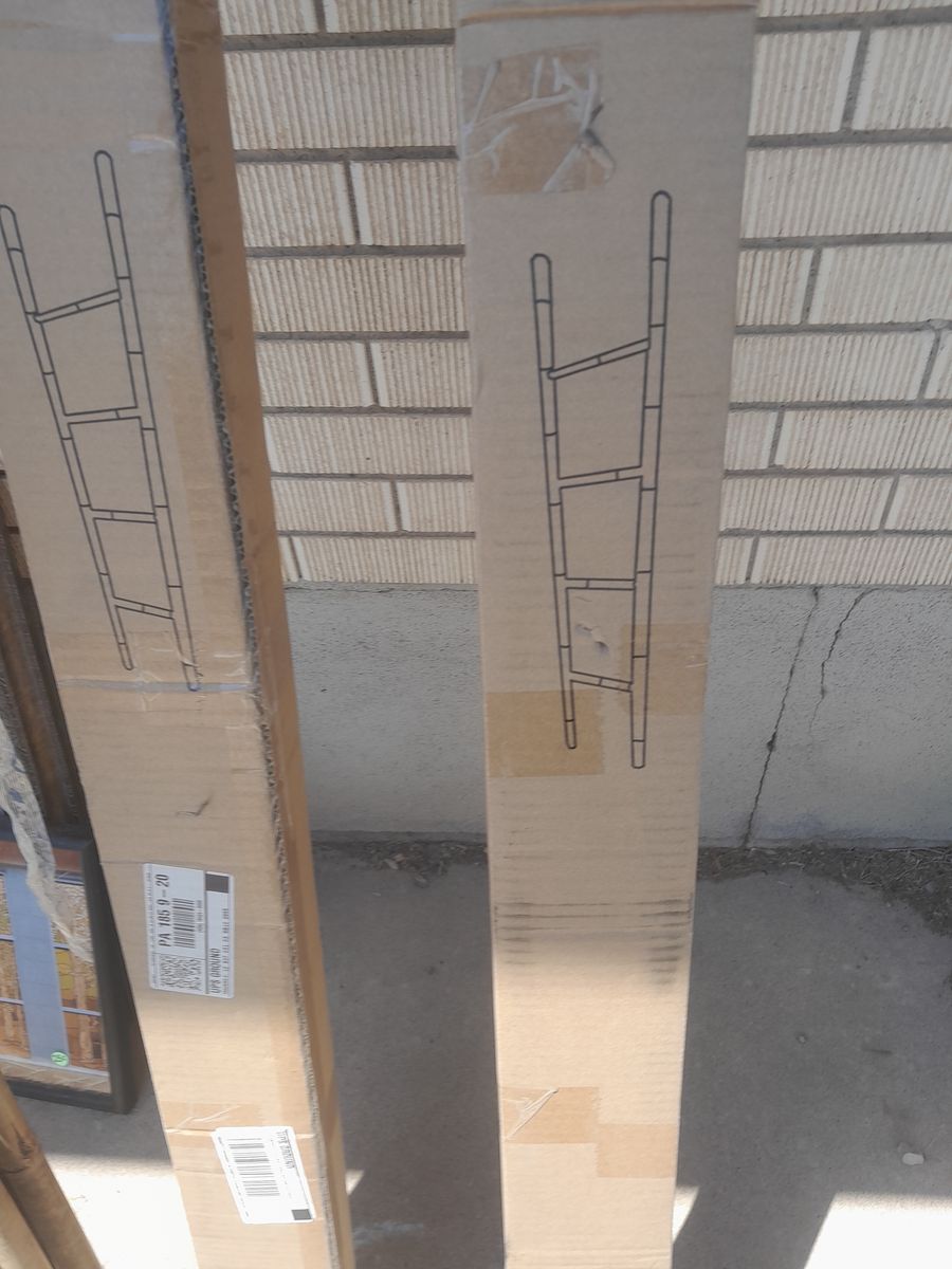 Bamboo ladders and bamboo poles