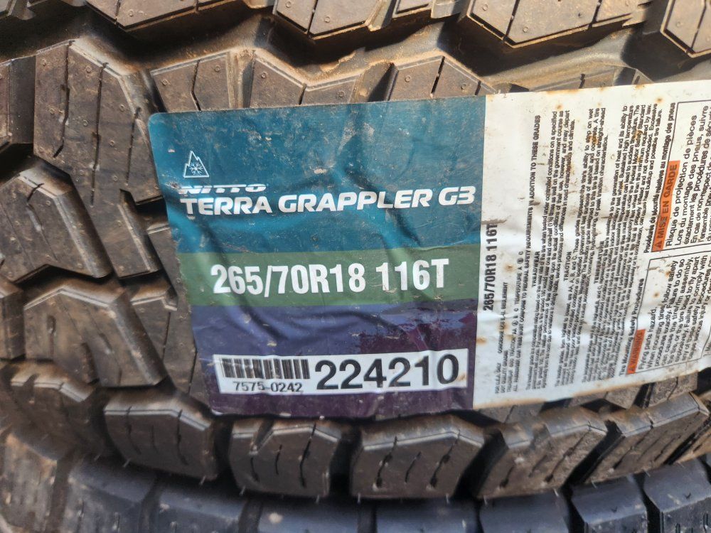 265/70r18 nitto terra grappler g3