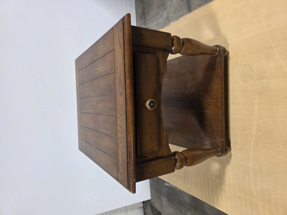 Used Broyhill oak end table