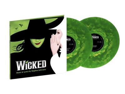 Wicked 20th Anniversary “Wicked Green” Vinyl 2LP-Original Cast Recording-Lenticular Art Print-SEALED