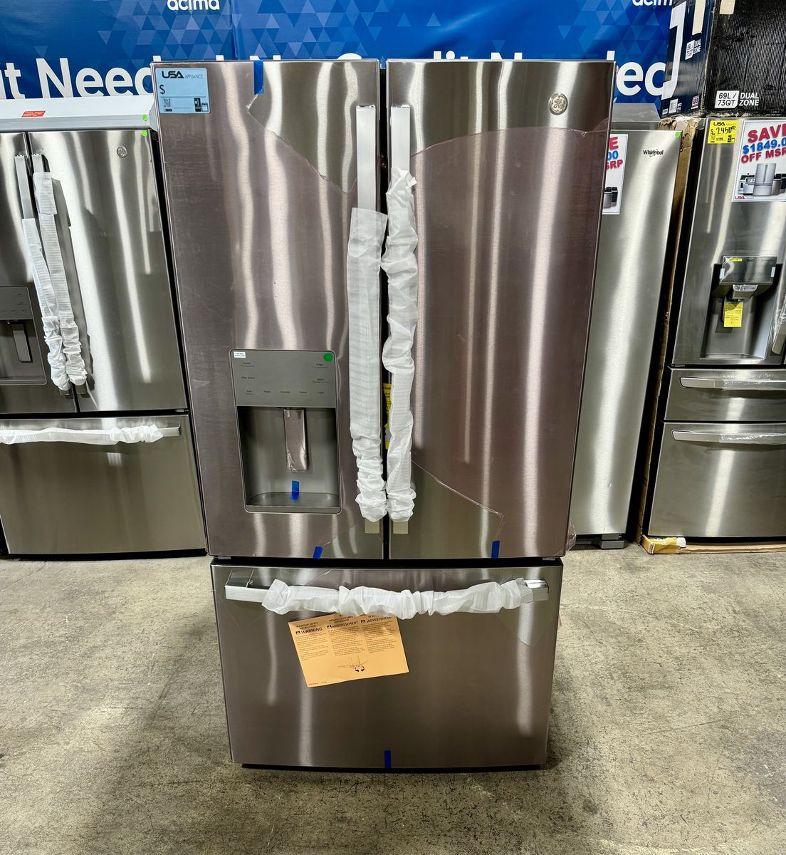 GE FRENCH DOOR STAINLESS STEEL REFRIGERATOR