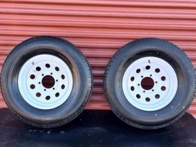 New Set ST 225/75 R 15 Trailer Tires With Wheels