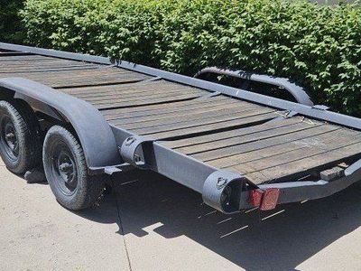 Heavy Duty Double Axle Converted Boat Trailer, No Title.