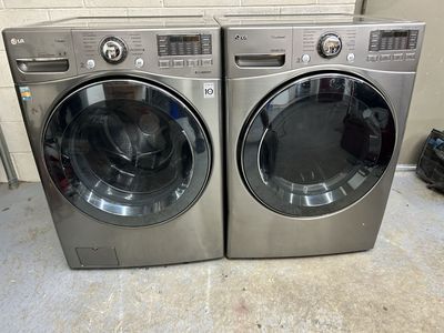 Lg stainless washer and dryer set