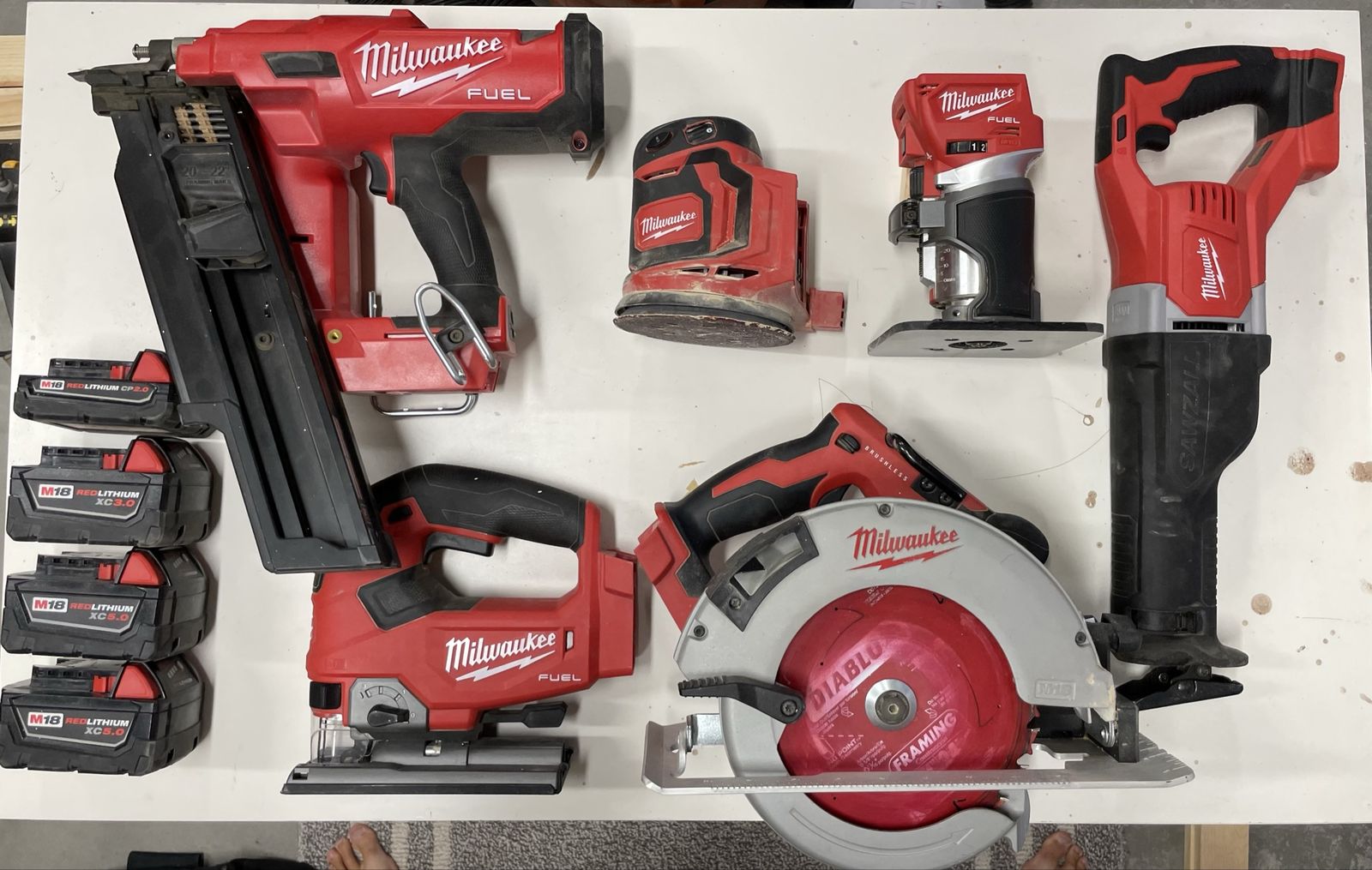 Milwaukee M18 Fuel Cordless Power Tool Bundle with Batteries