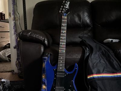 Ibanez Electric guitar and Fender amp