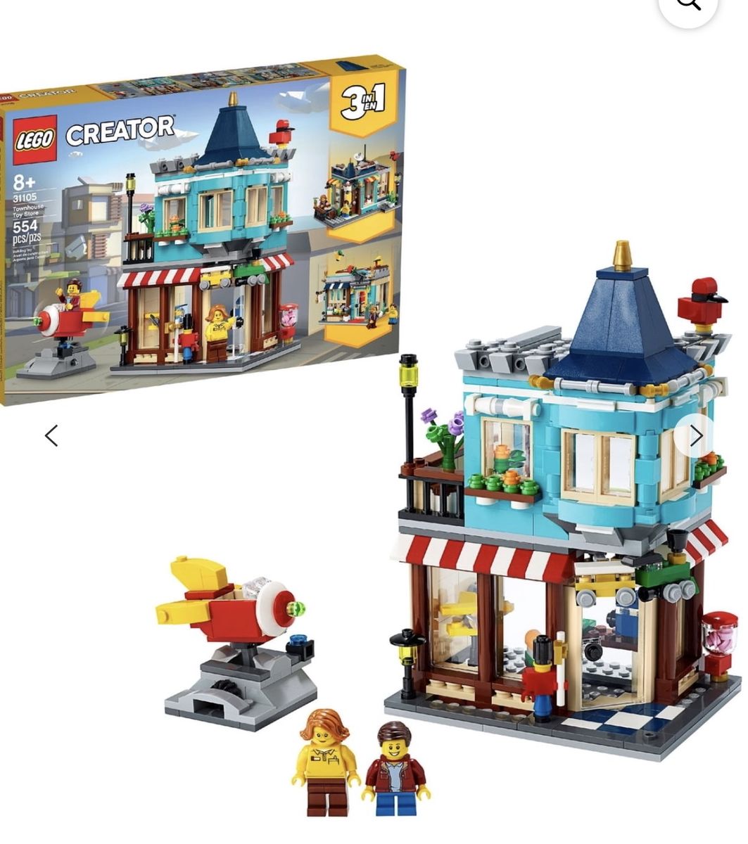 LEGO Creator 3-in-1 Townhouse Toy Store Set 31105 Assembled Used