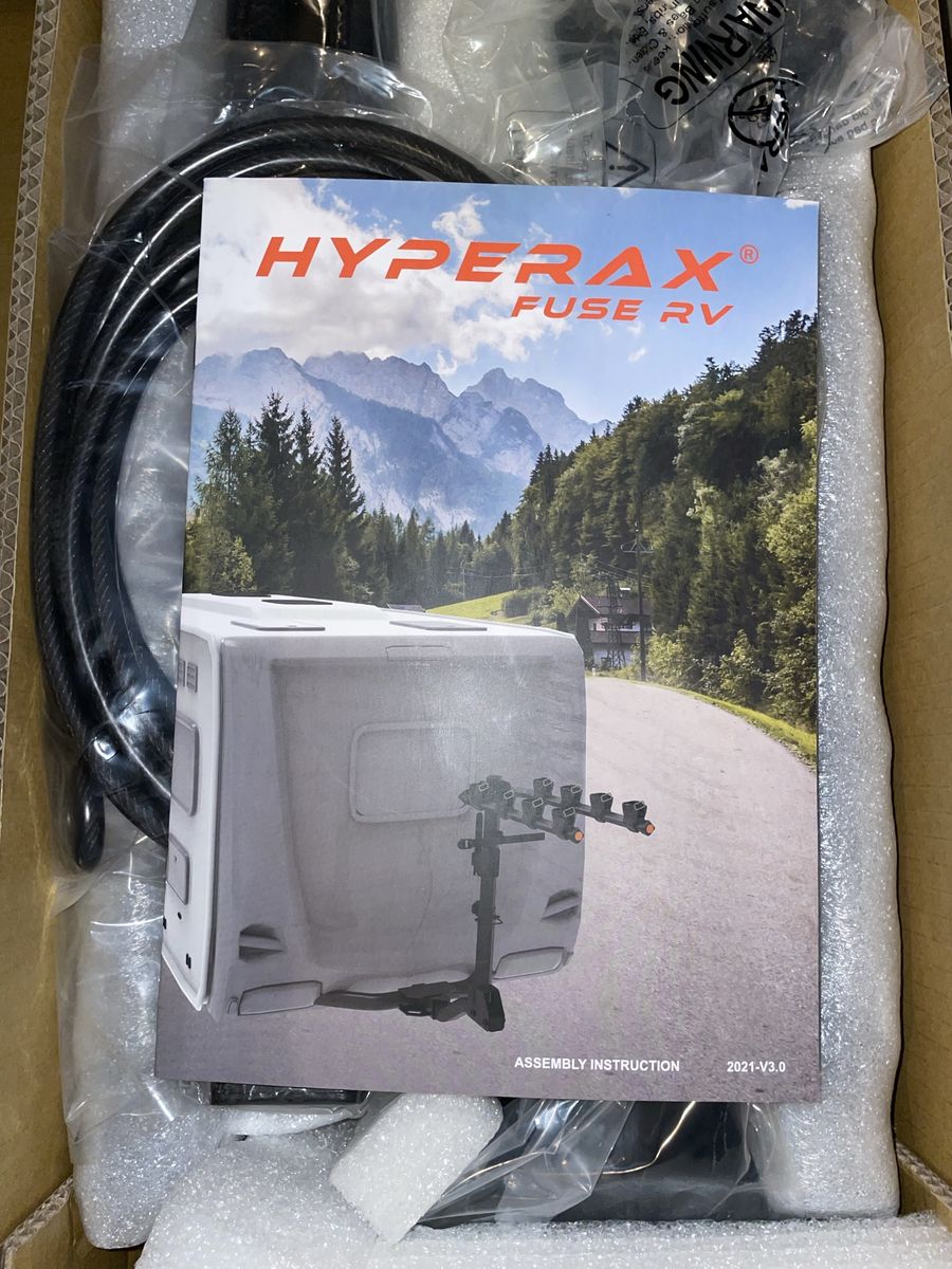 Hyperax Fuse RV Bike Rack - New