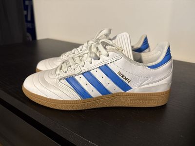 Adidas Busenitz White Blue Gum Sole Skate Shoes