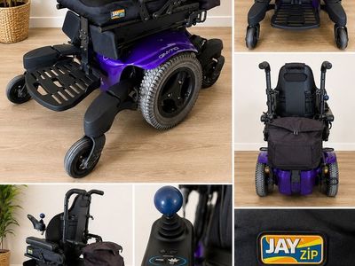 Quickie QM-710 Electric Power Wheelchair with Jay Zip Cushion
