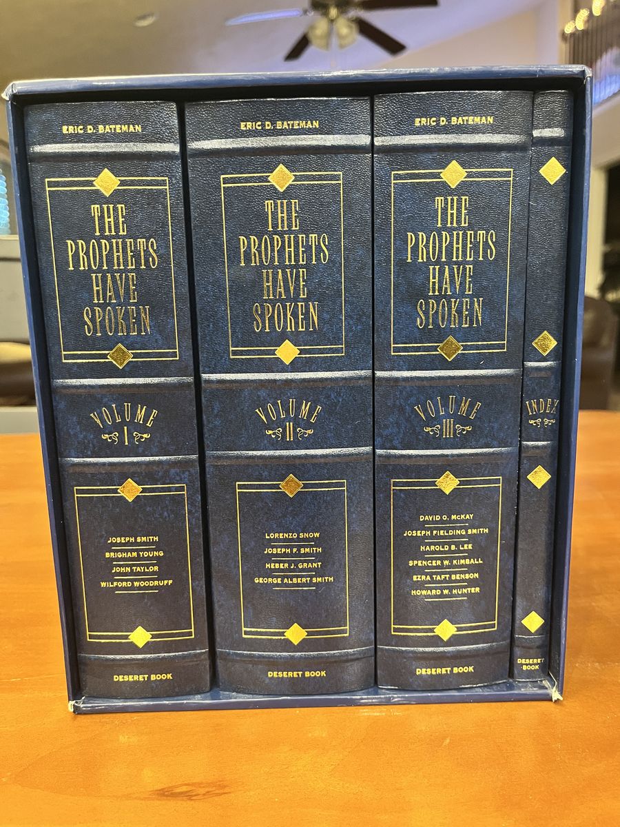 The Prophets Have Spoken - 3 Vol + Index Complete Box Set 1999 LDS Faux Leather