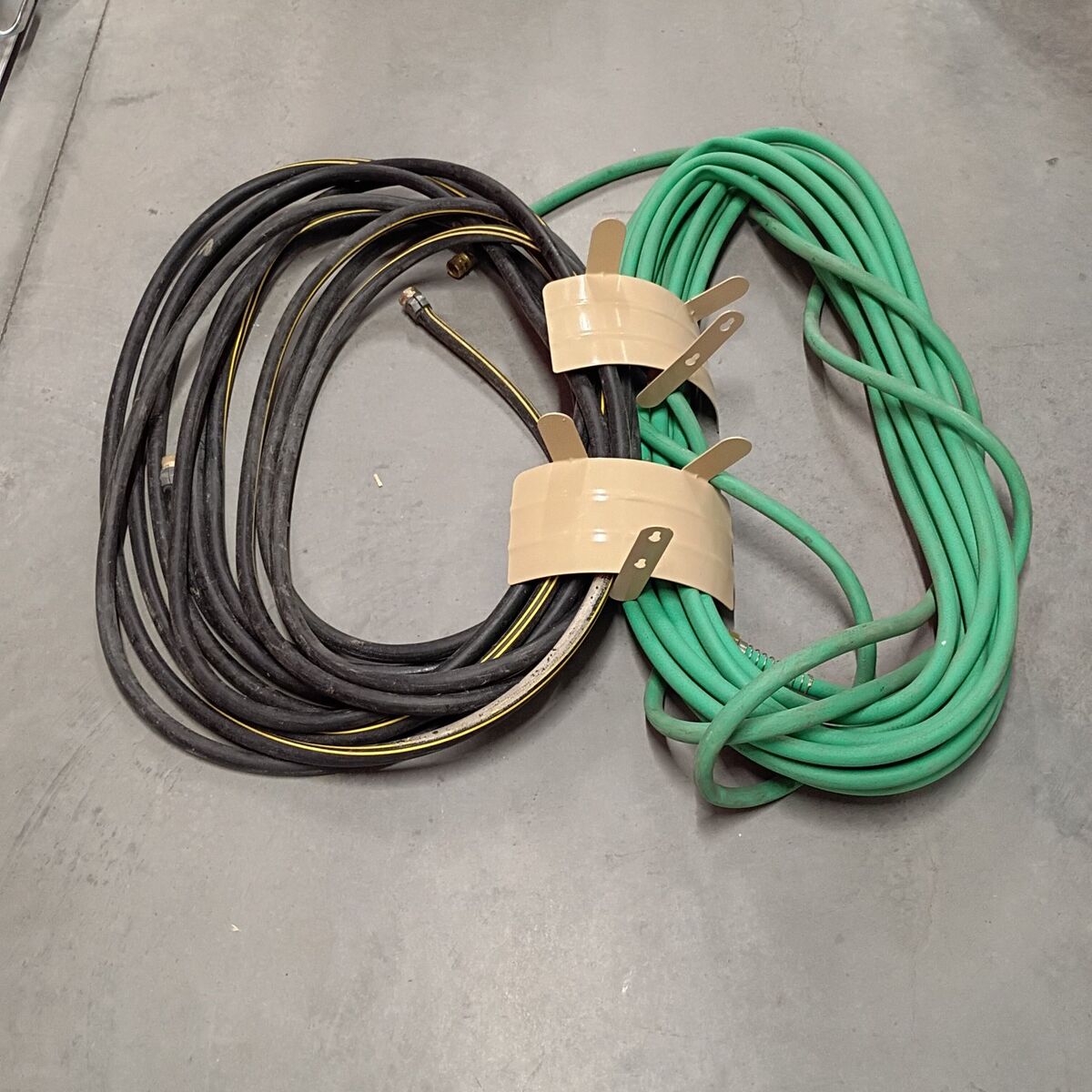 50' garden hoses- 1 industrial, 1 household