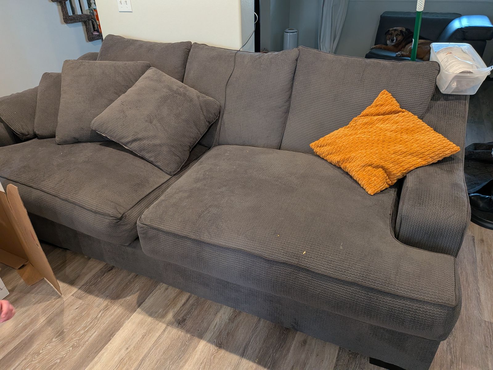 Down material couch