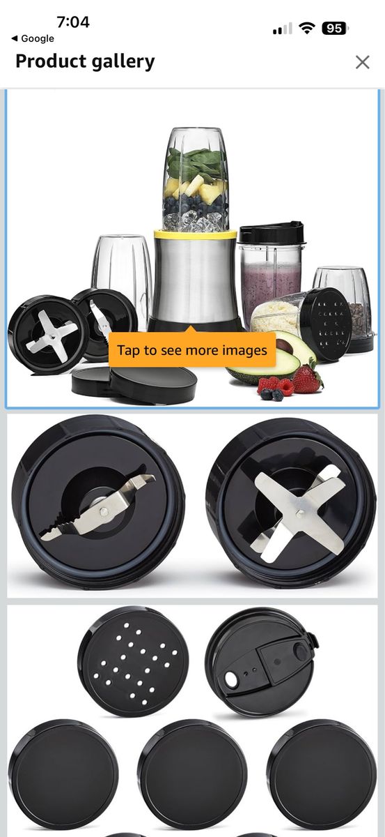 BELLA Rocket Extract Pro Personal Blender 15-Piece Set 700W Nutri-Extract Blade