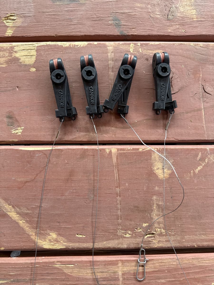 Cannon downrigger clips