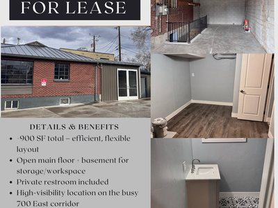 Commercial Space FOR LEASE - 1443 S 700 E
