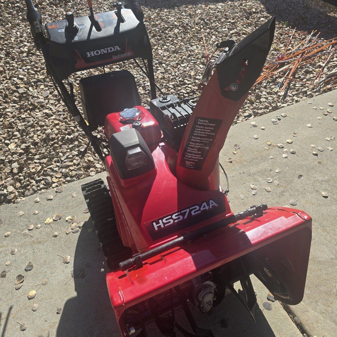 Honda snowblower 724 key start tracs