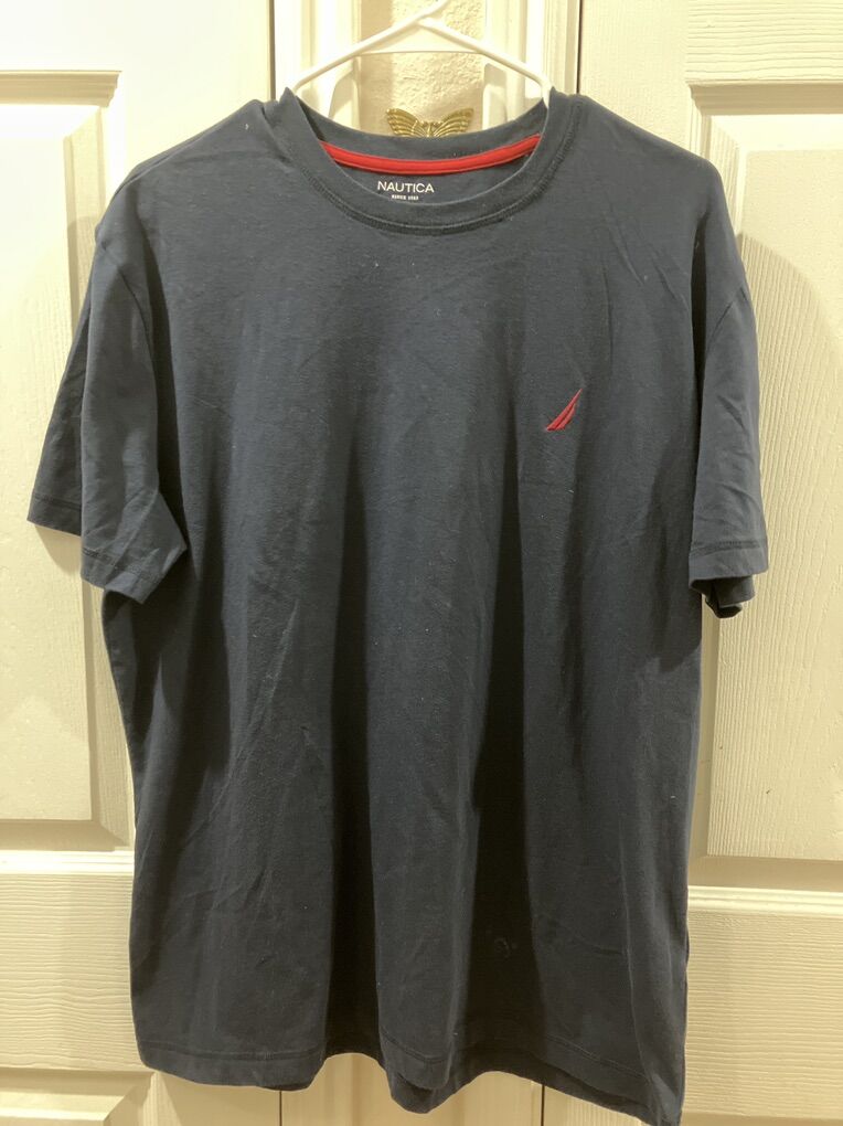 Nautica Navy Blue T-Shirt/Sleep Shirt  Mens Large