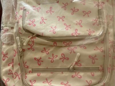 Hello LanShiYa Pink Bow Pattern Backpack
