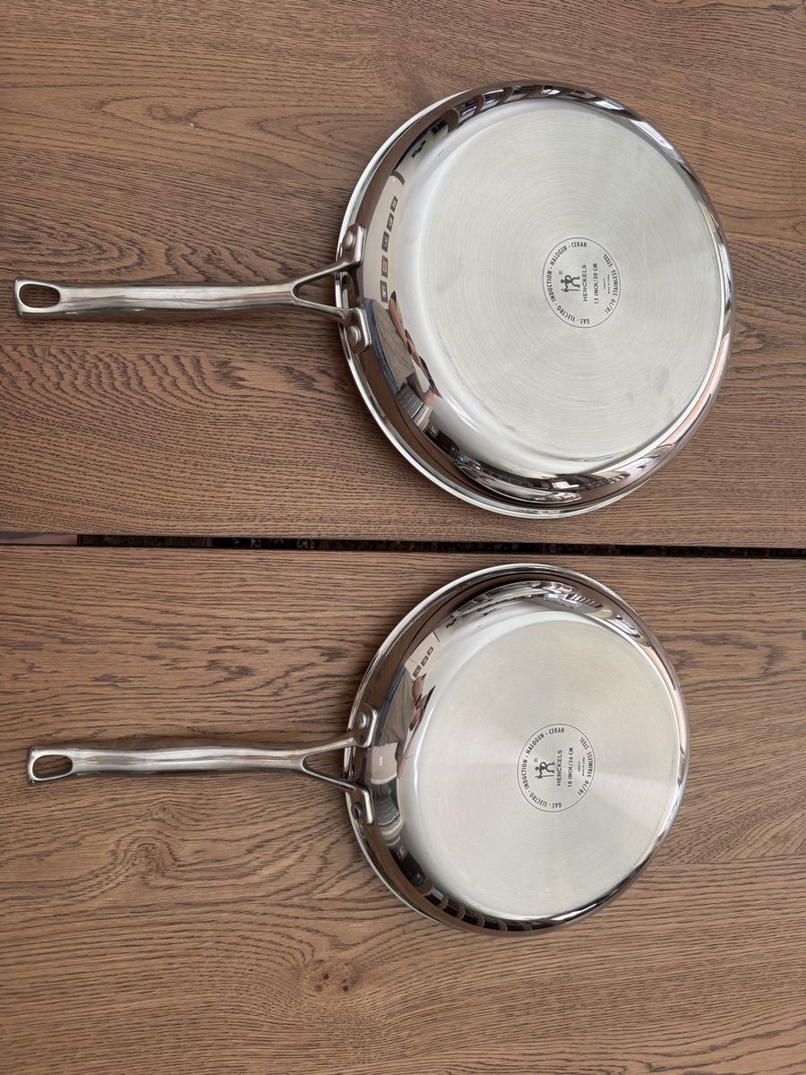 J.A. Henckels Stainless Steel Fry Pan Set - 10-Inch and 12-Inch