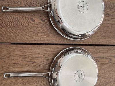 J.A. Henckels Stainless Steel Fry Pan Set - 10-Inch and 12-Inch