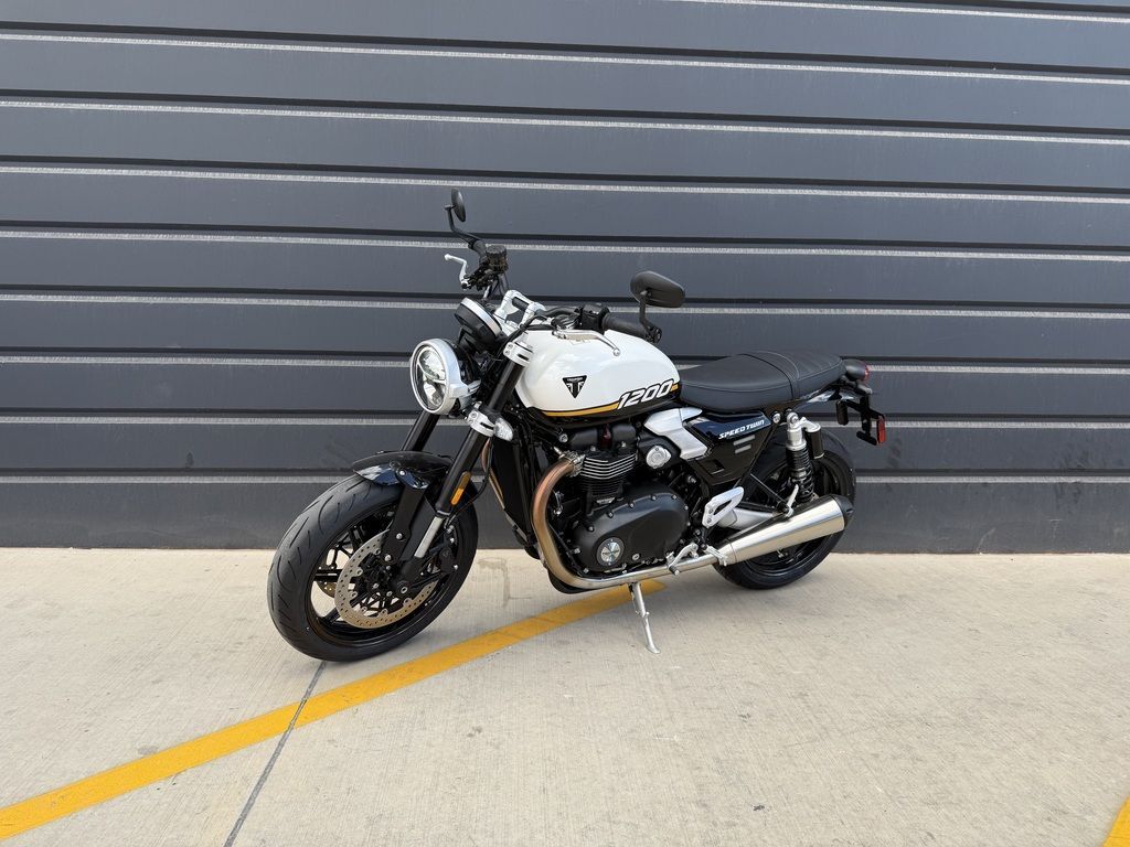 2025 Triumph Speed Twin 1200 Crystal White/Sapphire Black