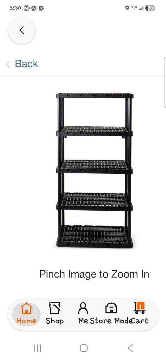 Heavy duty 5 teir shelving unit shelf