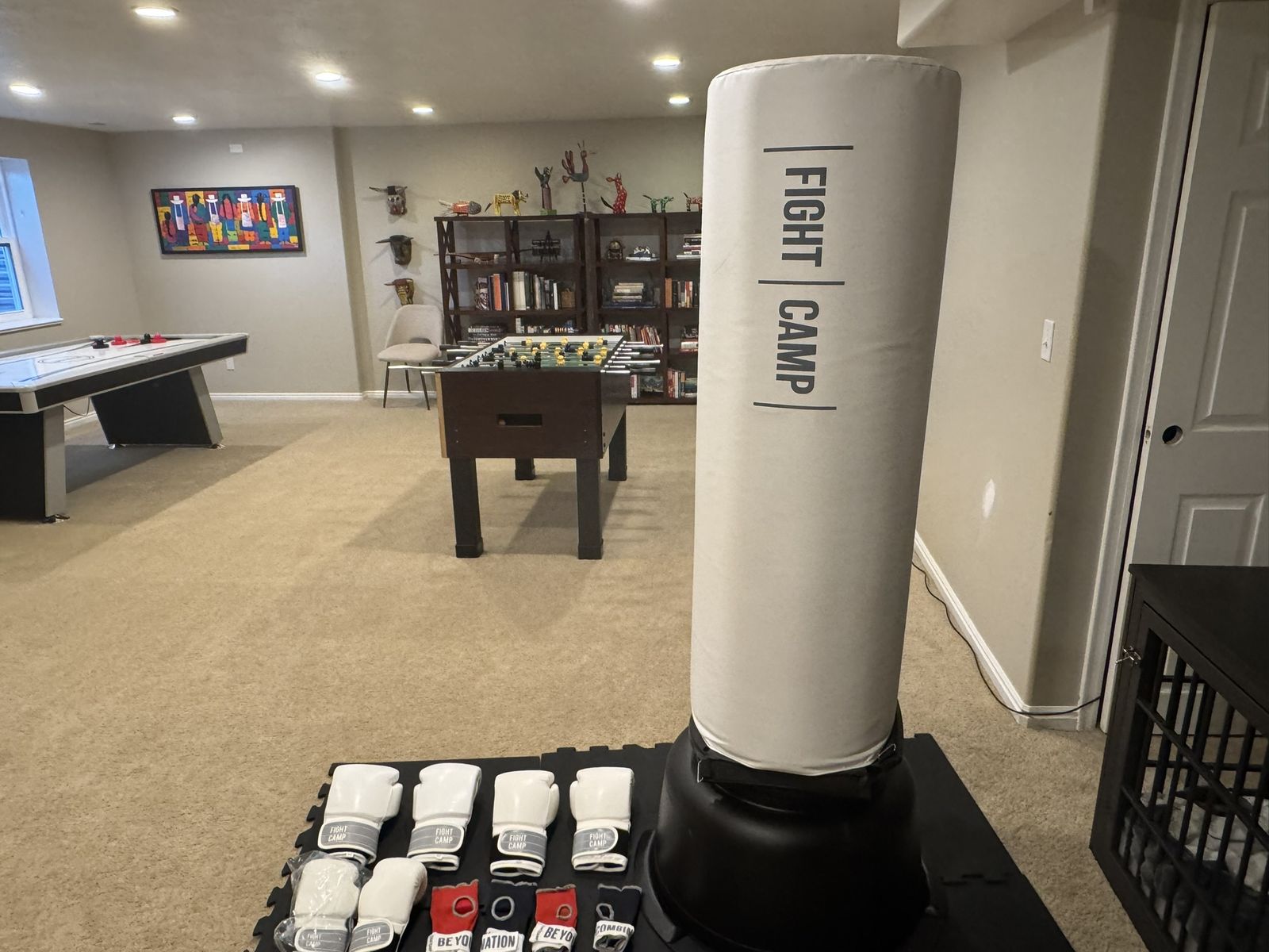 FightCamp Freestanding Boxing Bag + Gloves Bundle — Pristine, Barely Used