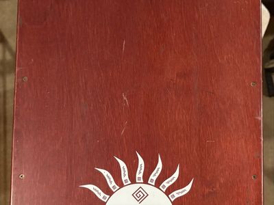 NATAL Red Wood Cajon Drum Percussion Instrument - Used