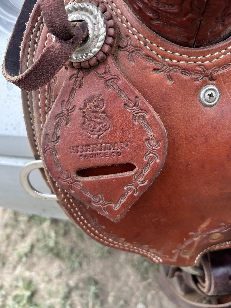 Sheridan Ranch roping saddle