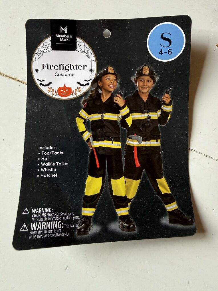 4 Year Old Firefighter Costume
