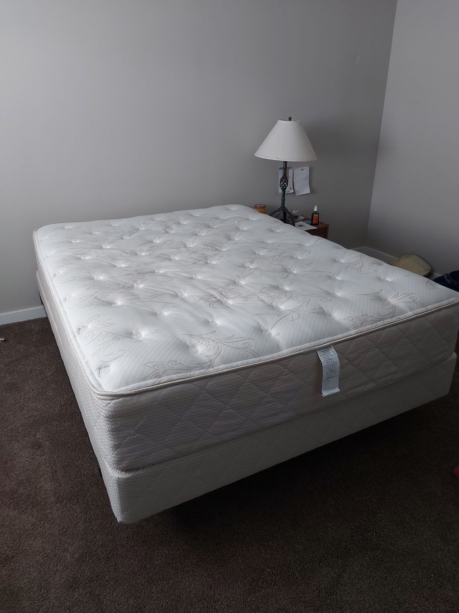 Queen Size Bed + Box Spring – Great Condition