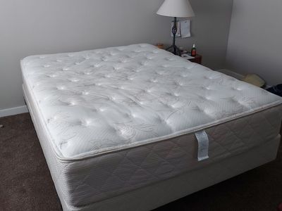 Queen Size Bed + Box Spring – Great Condition