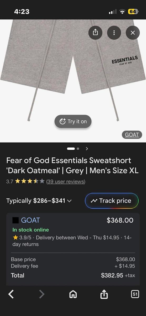 Essentials Hoodie&Shorts