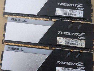 G.SKILL Trident Z Neo 32GB (2x16GB) DDR4-3600 CL16 RAM Kit F4-3600C16D-32GTZNC 2 sets