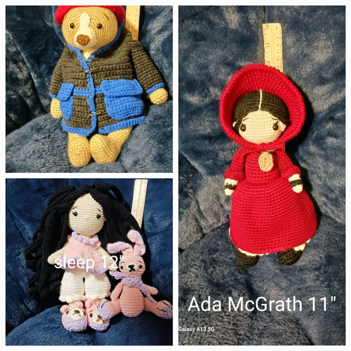 Hand made crochet amigurumi dolls