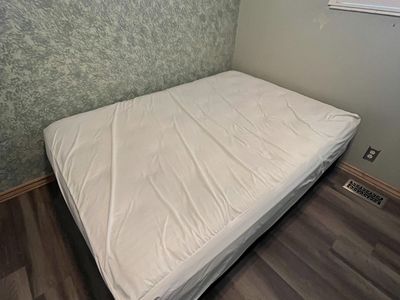 Used Mattress and Metal Bed Frame