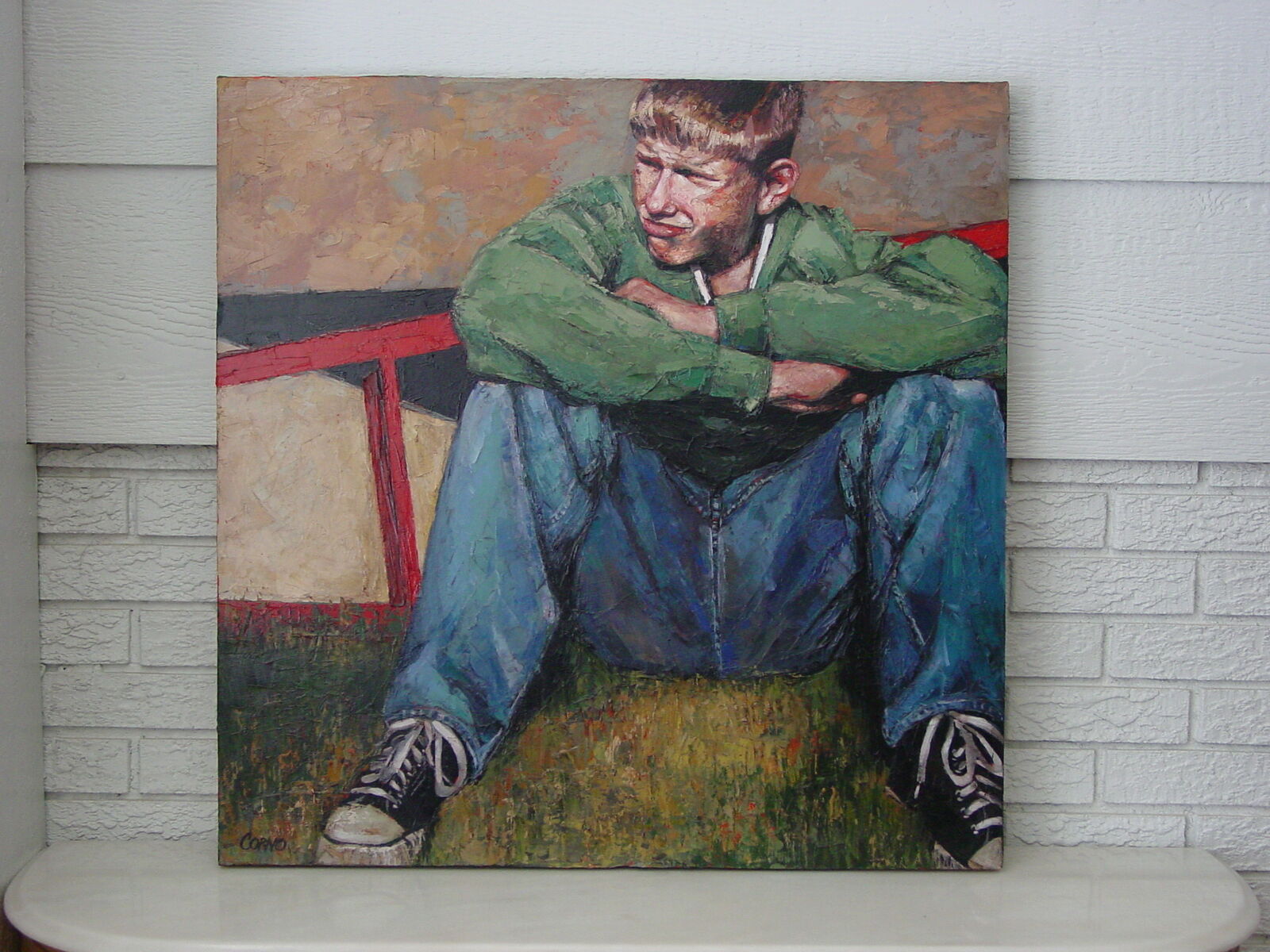 " The Red Ladder " and 7 Other Original Oils by Famed Utah Artist Donna Corno!!!