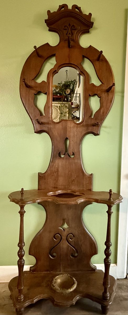 Exquisite Antique Victorian Era Hall Tree!