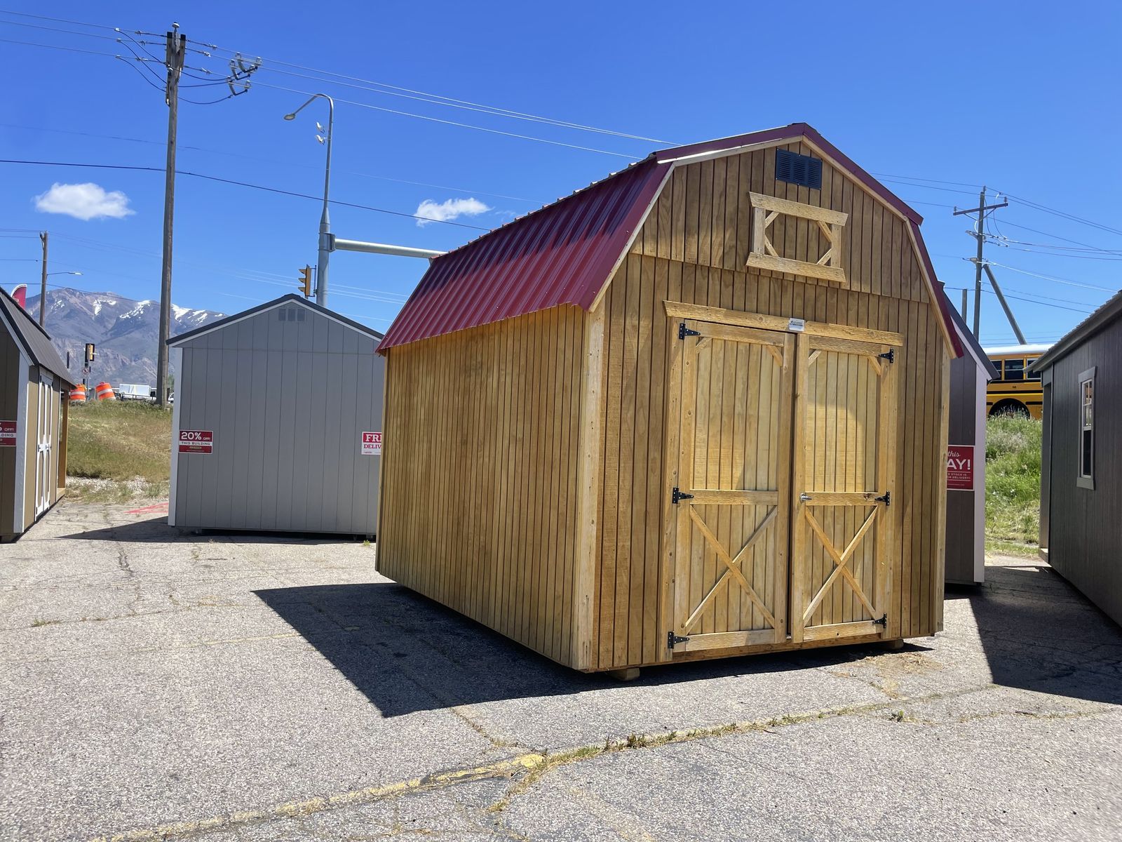 Honey Gold & Country Chic! 10x12 End Lofted Barn SHED!