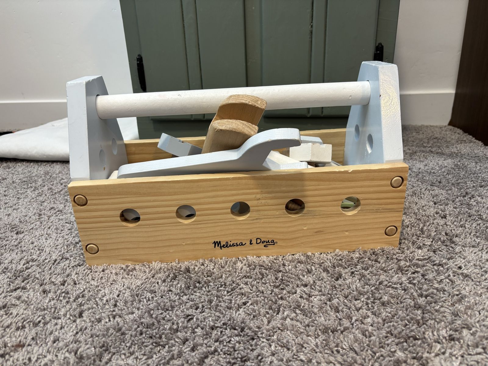 Melissa & Doug Wooden Take-Along Tool Kit Play Set