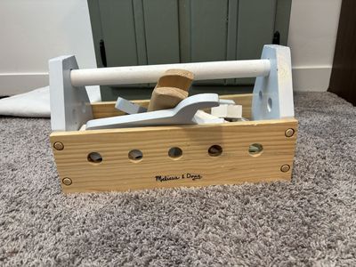 Melissa & Doug Wooden Take-Along Tool Kit Play Set