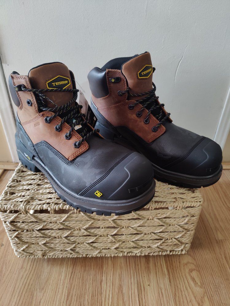 New Terra work boots.