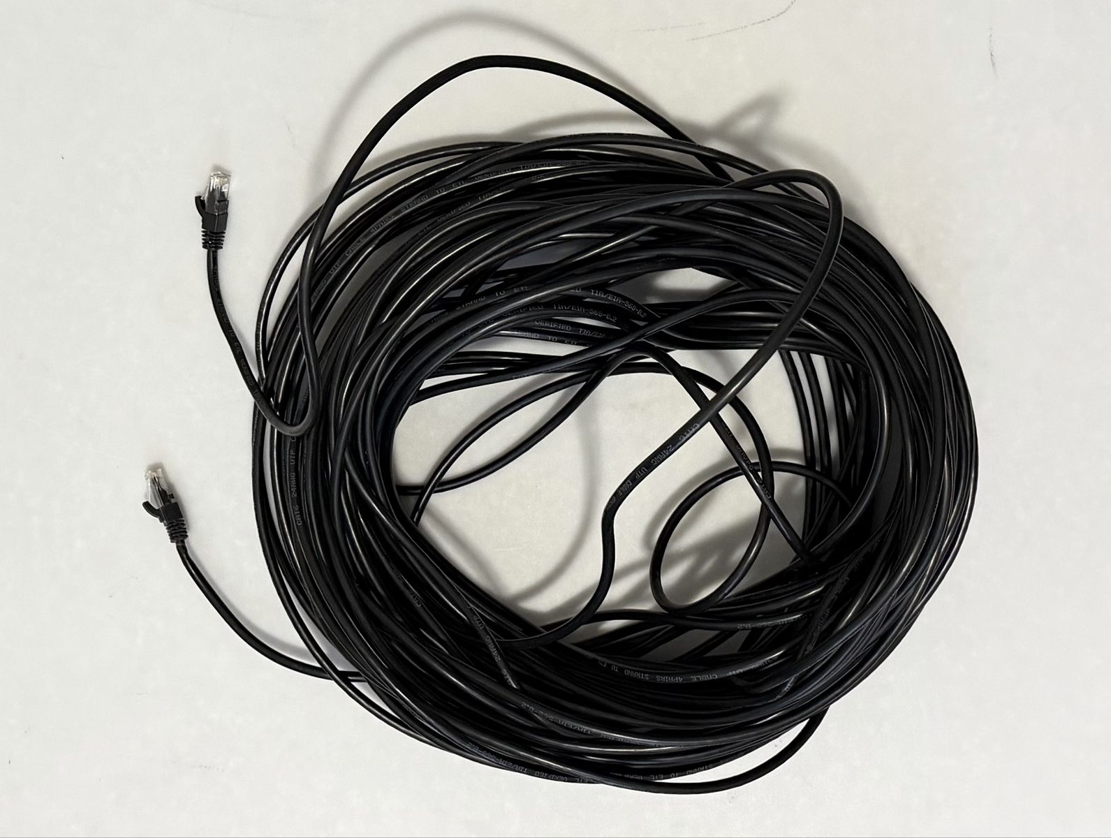 144 ft CAT6 Ethernet Cable in Black