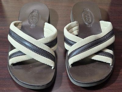 Mens Tod's Criss-Cross Sandals Size 9.5-10