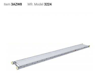 SAVE AT LEAST $662! BRAND NEW Werner 3224 24’ long X 28” wide 3-man scaffolding 750lb capacity stage/plank (2 AVAILABLE)