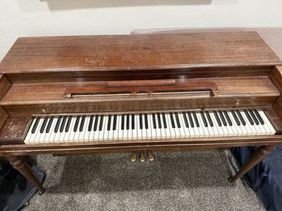 Vintage Emerson Piano - Used Condition, Wood Finish, All Keys Present